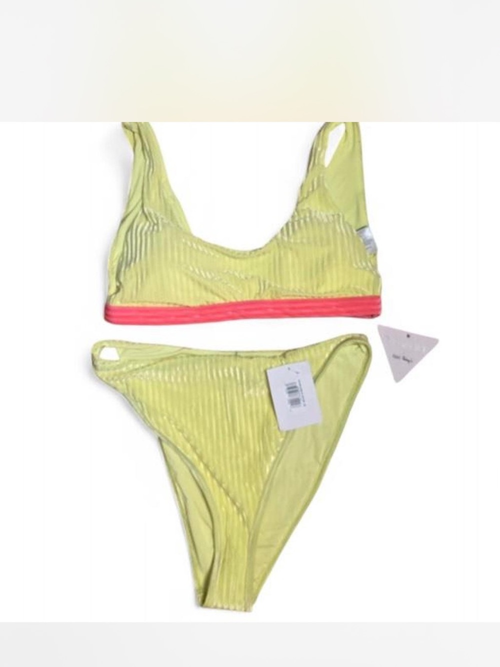 Dippin Daisy’s Neon Yellow Bikini NWT XL